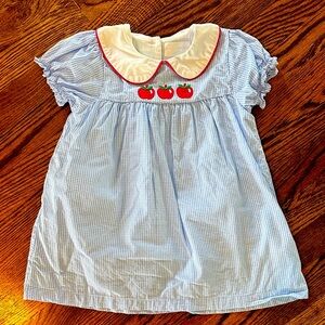 Blue Gingham Kids Casual Dress